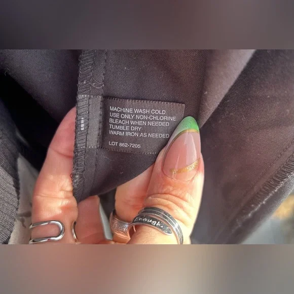 SET! MixIt Stretch Black Jacket & Wide Pants w/ Belt​​​ - Picture 9 of 11